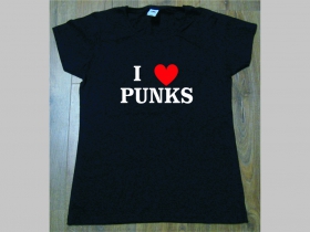 I LOVE PUNKS! dámske tričko materiál 100% bavlna značka Fruit of The Loom